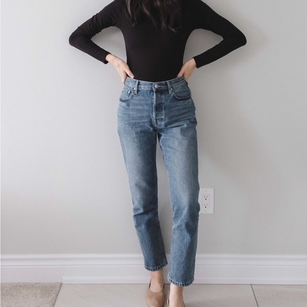 Everlane The 90’s Cheeky Jeans medium blue size 26
